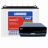 LUMINOUS EvoS 1550-1400VA Pure SineWave Inverter + Redcharge RC 18000Pro-150Ah Tall Tubular Battery